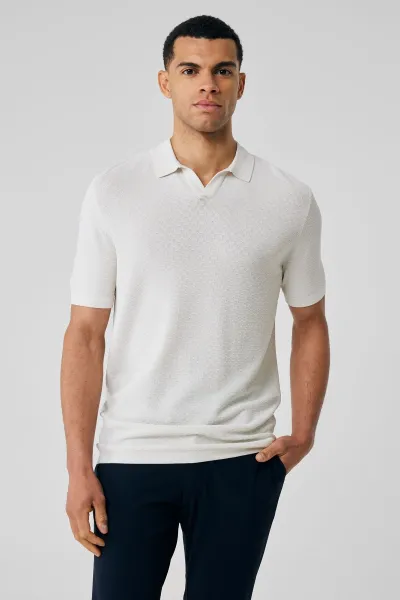 Buttonless Polo | Off White