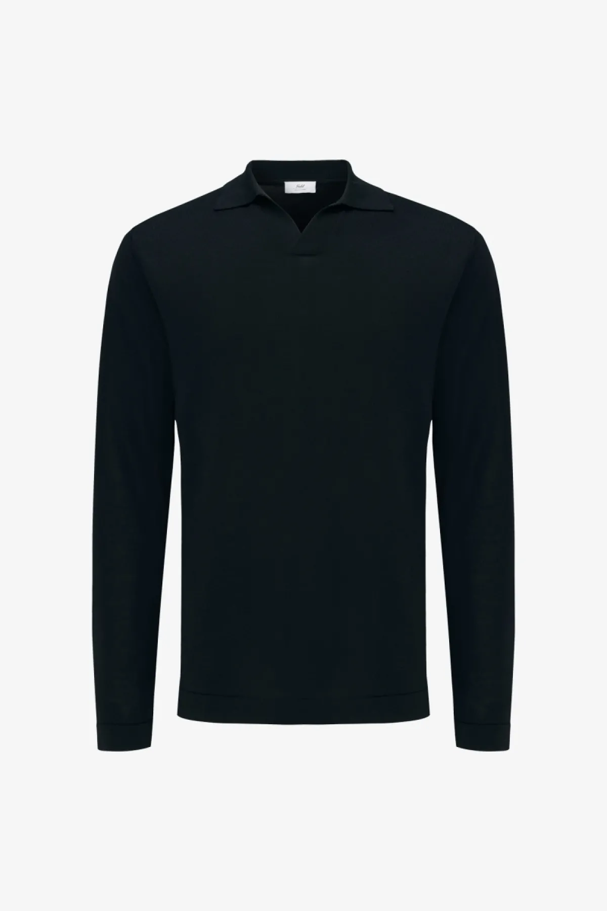 Long Sleeve Polo | Donkerblauw