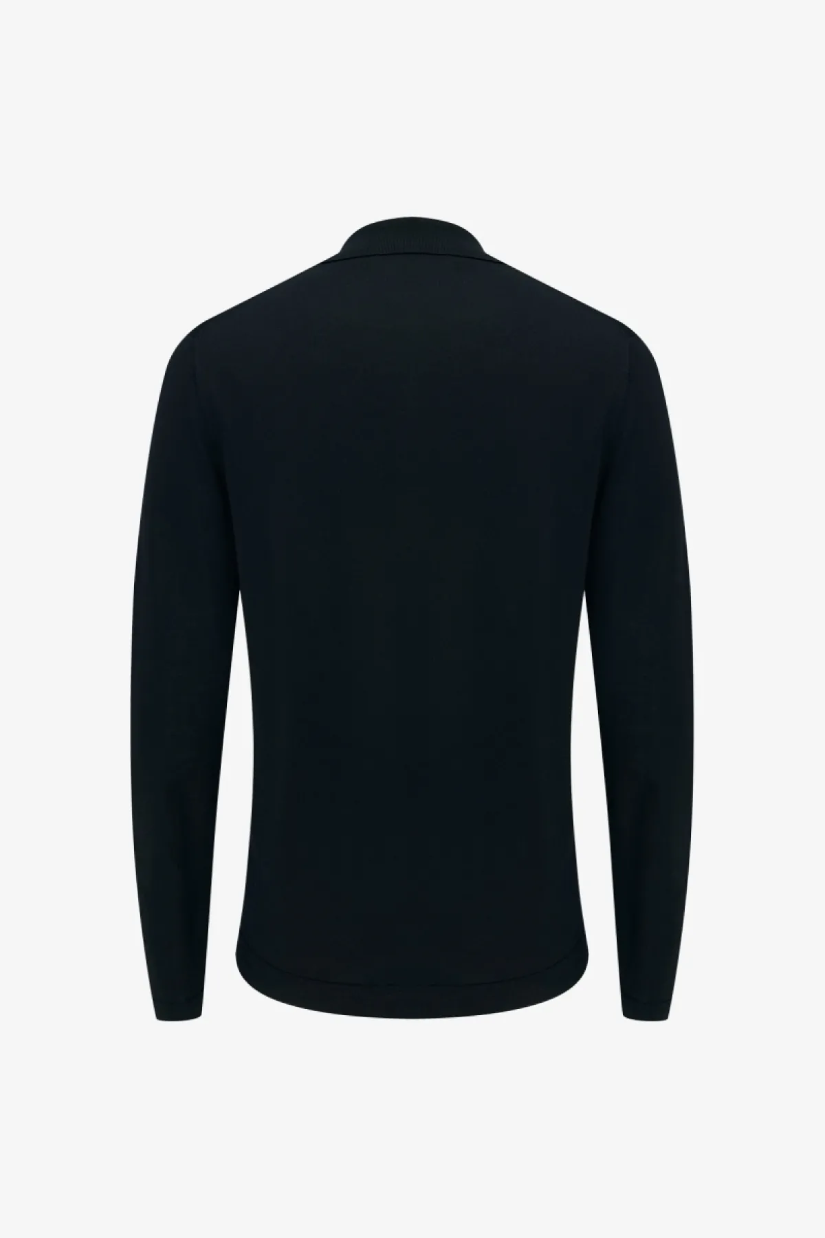 Long Sleeve Polo | Donkerblauw