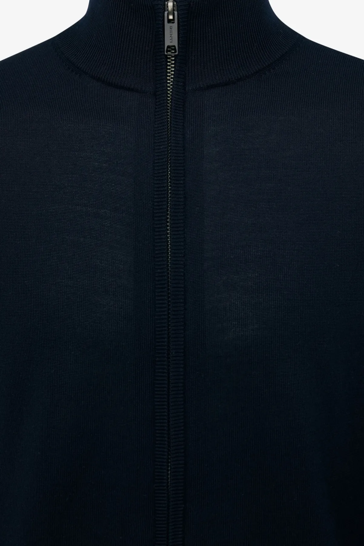 Turtle Zip Cardigan | Donkerblauw