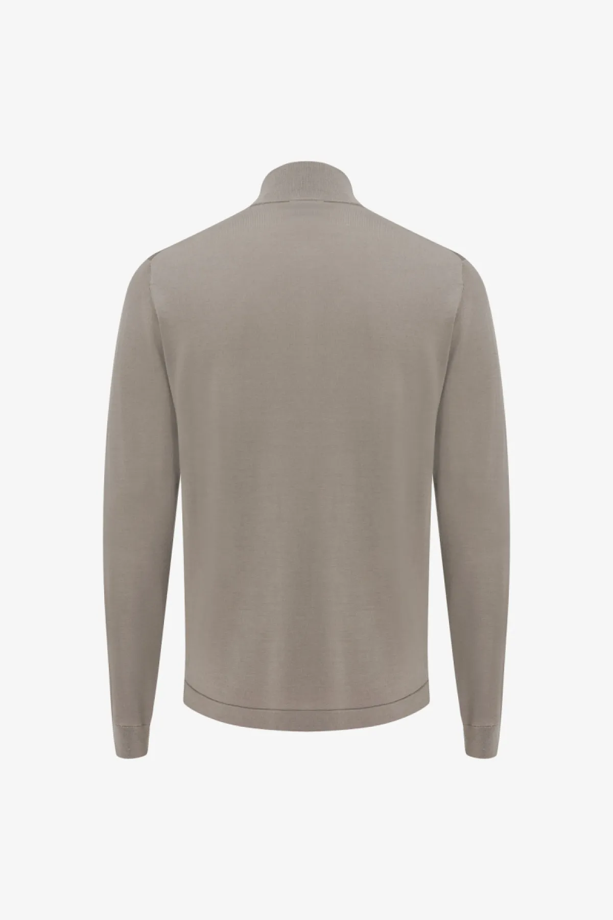 Turtle Zip Cardigan | Taupe