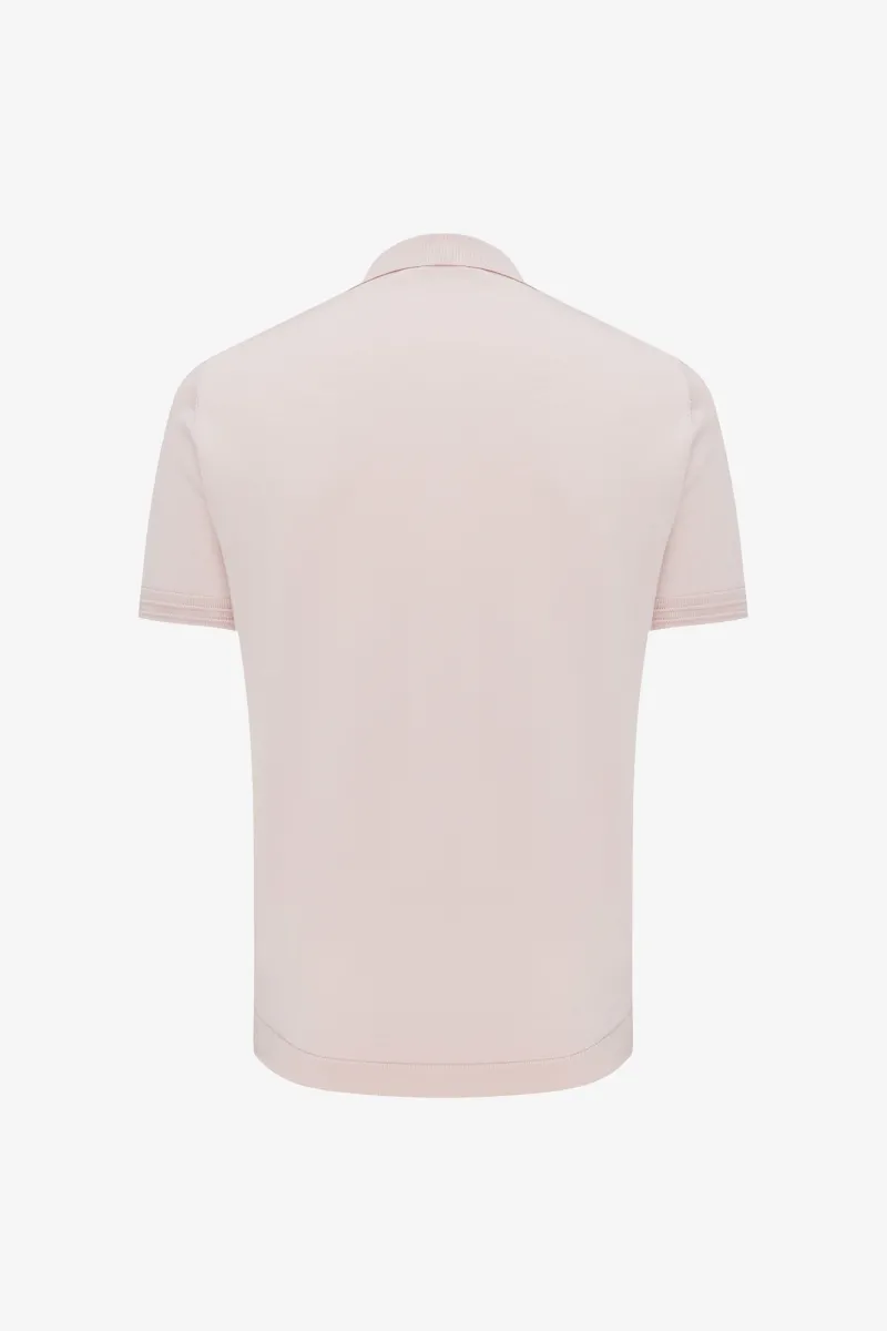 Button Polo | Roze