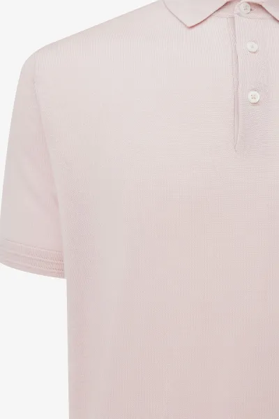 Button Polo | Roze