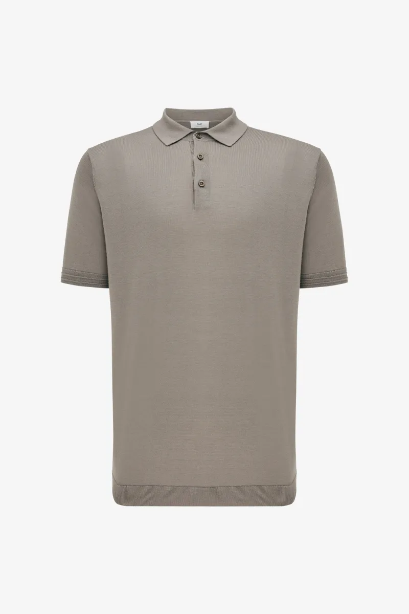 Button Polo | Taupe