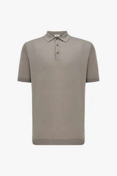 Button Polo | Taupe