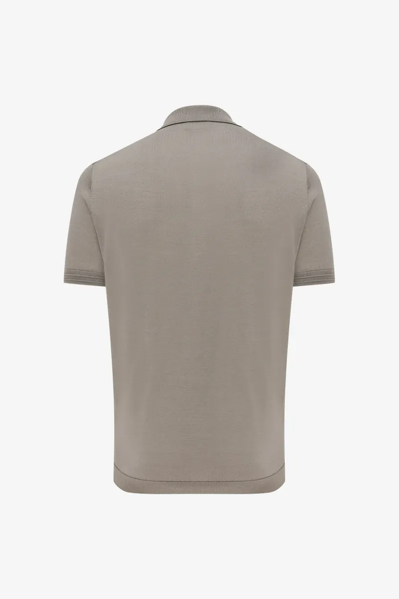 Button Polo | Taupe