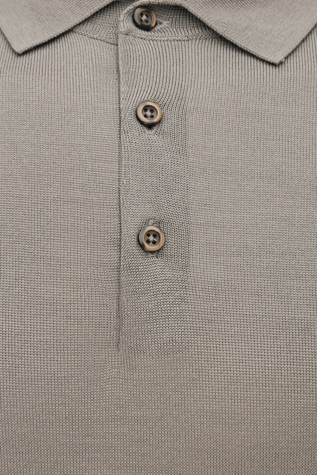 Button Polo | Taupe