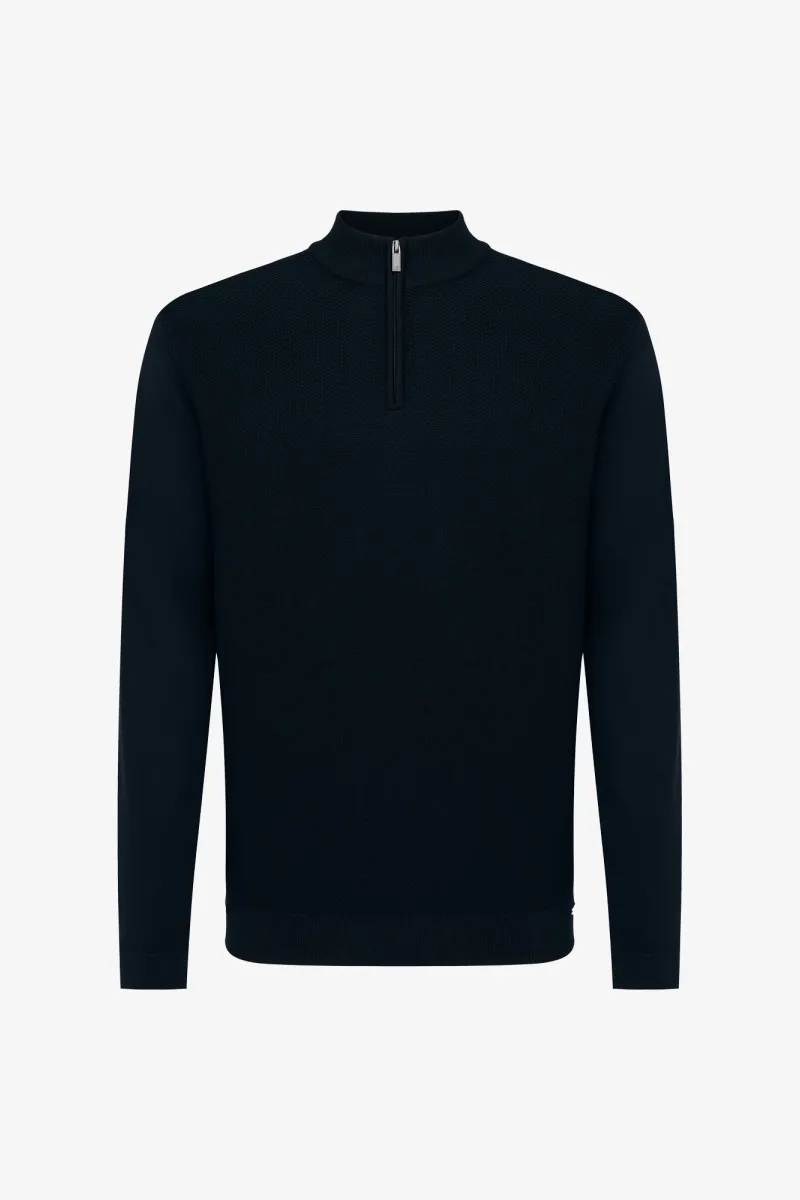 Turtle Half Zip | Donkerblauw