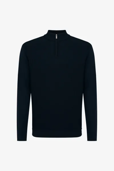 Turtle Half Zip | Donkerblauw
