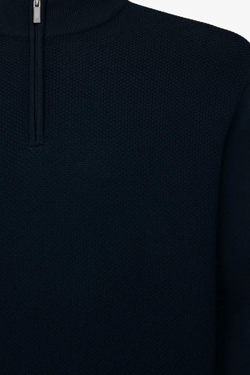 Turtle Half Zip | Donkerblauw