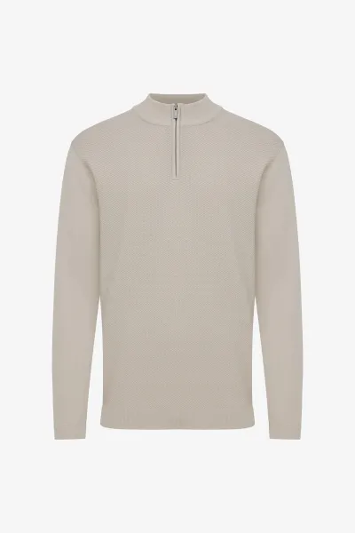 Turtle Half Zip | Beige