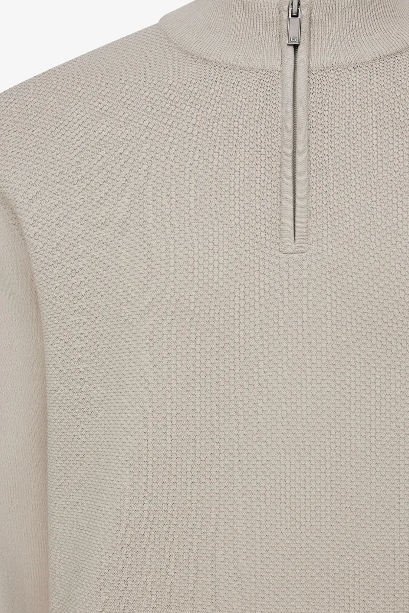 Turtle Half Zip | Beige