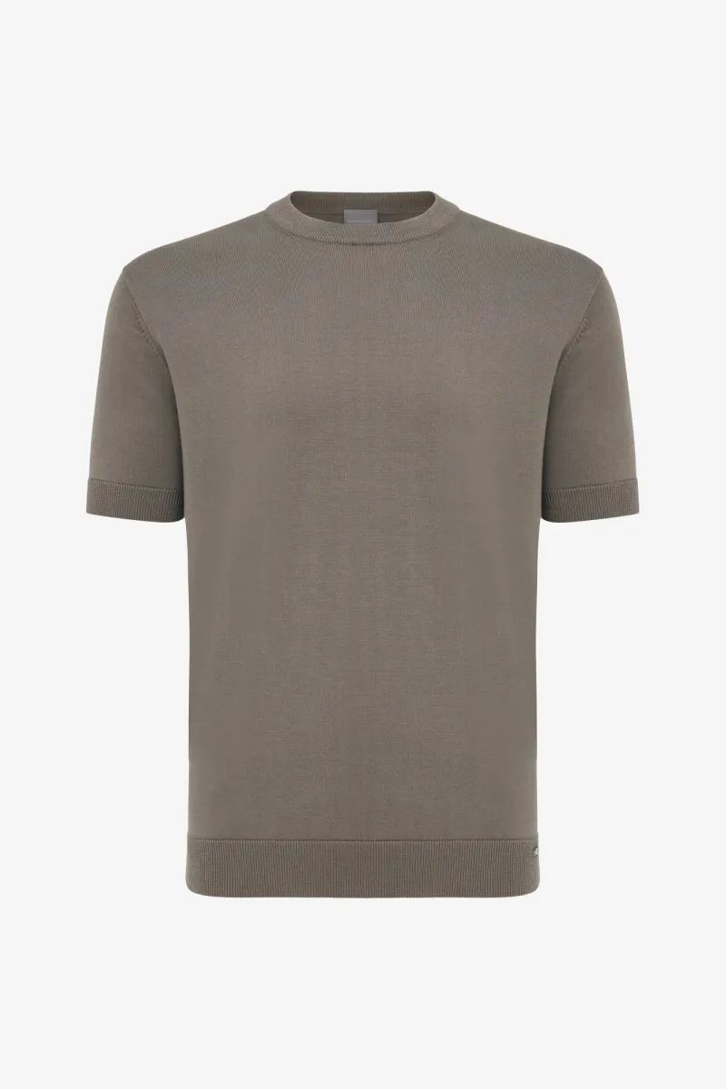 Roundneck T-shirt | Taupe