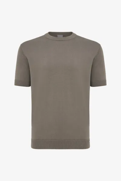 Roundneck T-shirt | Taupe