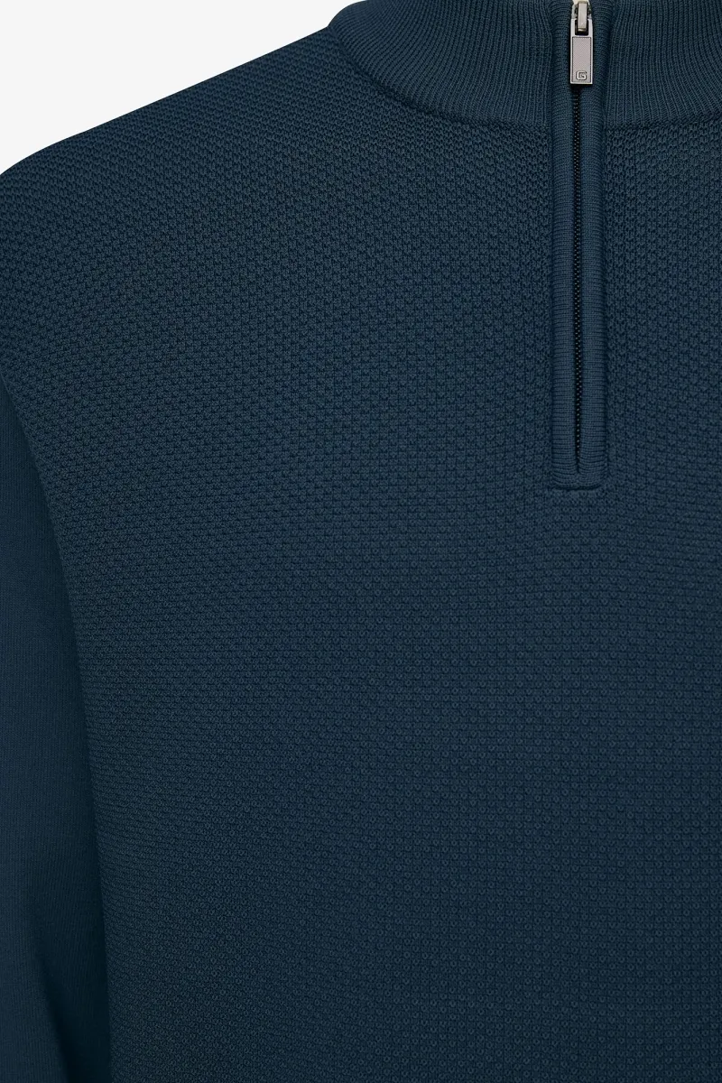 Turtle Half Zip | Blauw