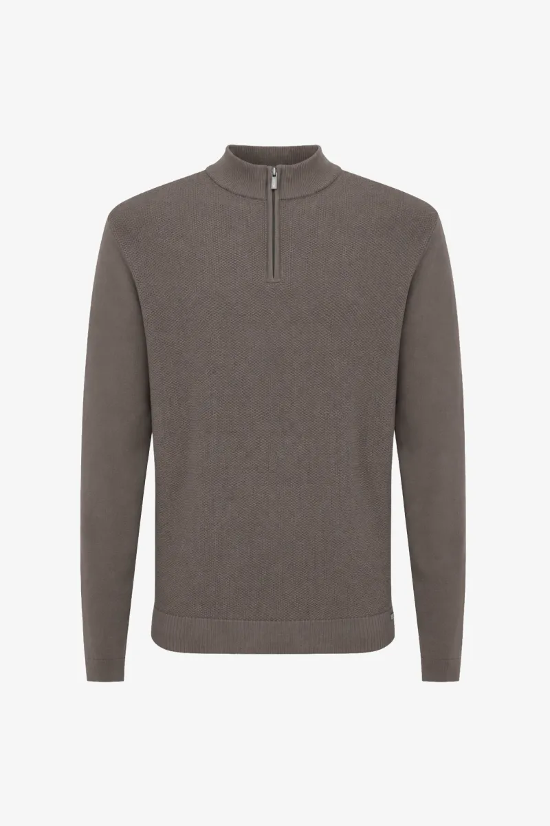 Turtle Half Zip | Taupe
