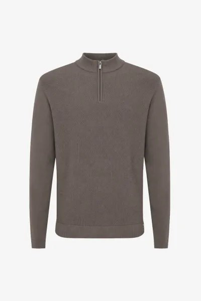 Turtle Half Zip | Taupe