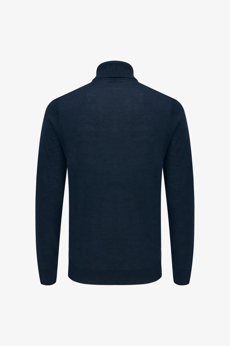 Rollneck Trui | Donkerblauw