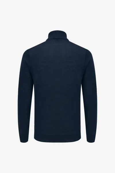 Rollneck Trui | Donkerblauw