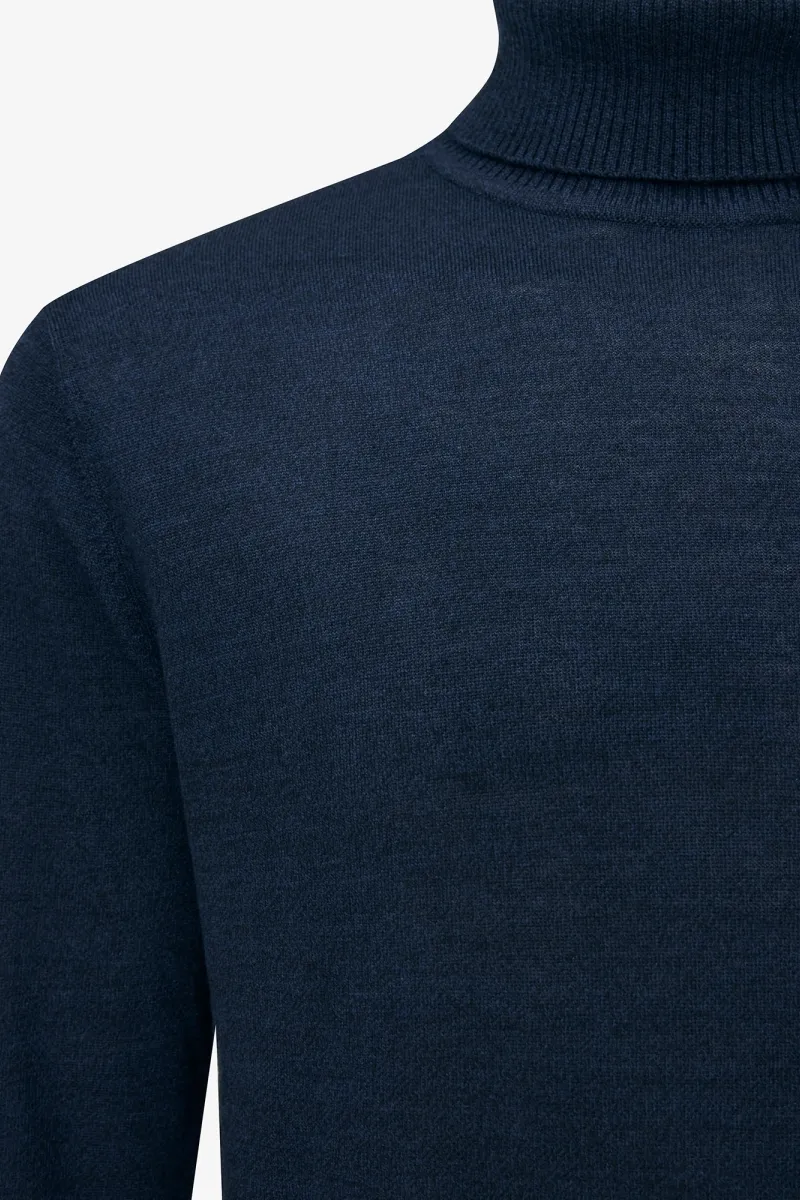 Rollneck Trui | Donkerblauw