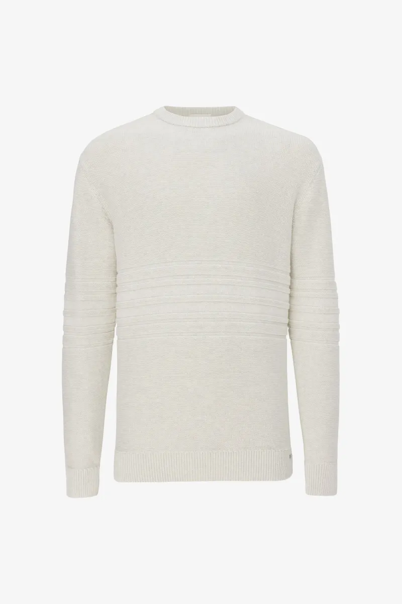 Textured Roundneck | Off White