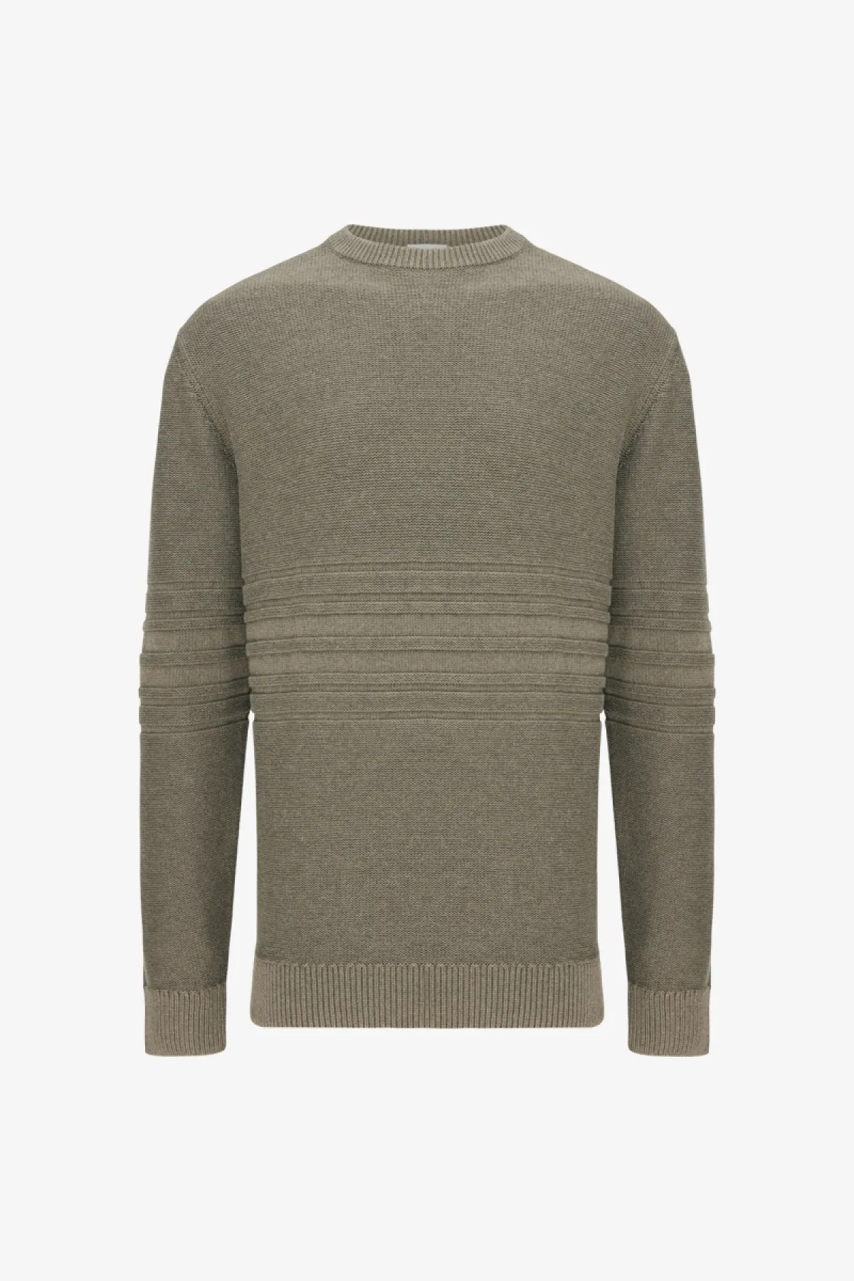 Textured Roundneck | Groen