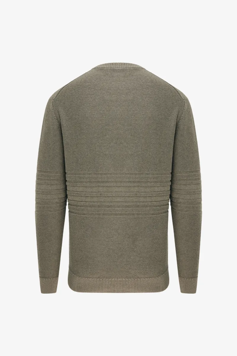 Textured Roundneck | Groen