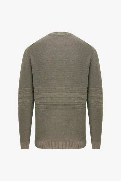 Textured Roundneck | Groen