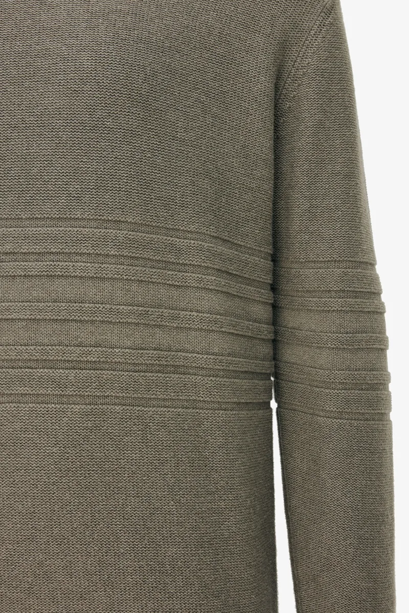 Textured Roundneck | Groen