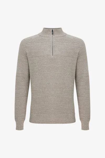 Structured Turtle Zip | Beige