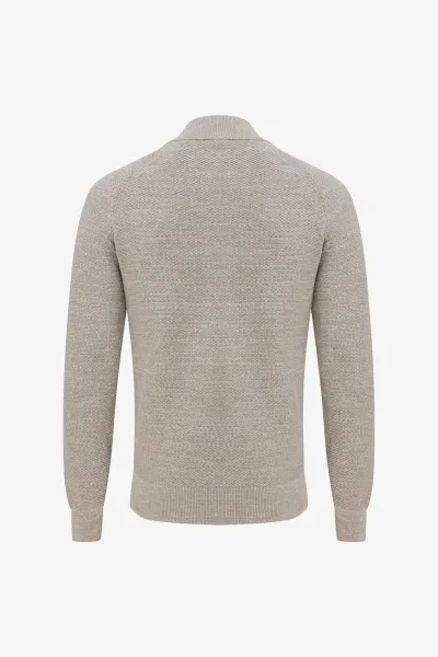 Structured Turtle Zip | Beige