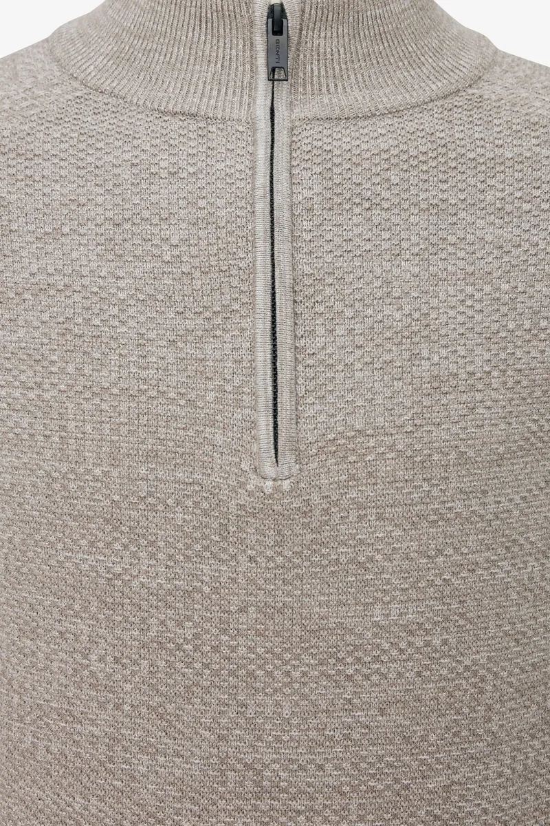 Structured Turtle Zip | Beige