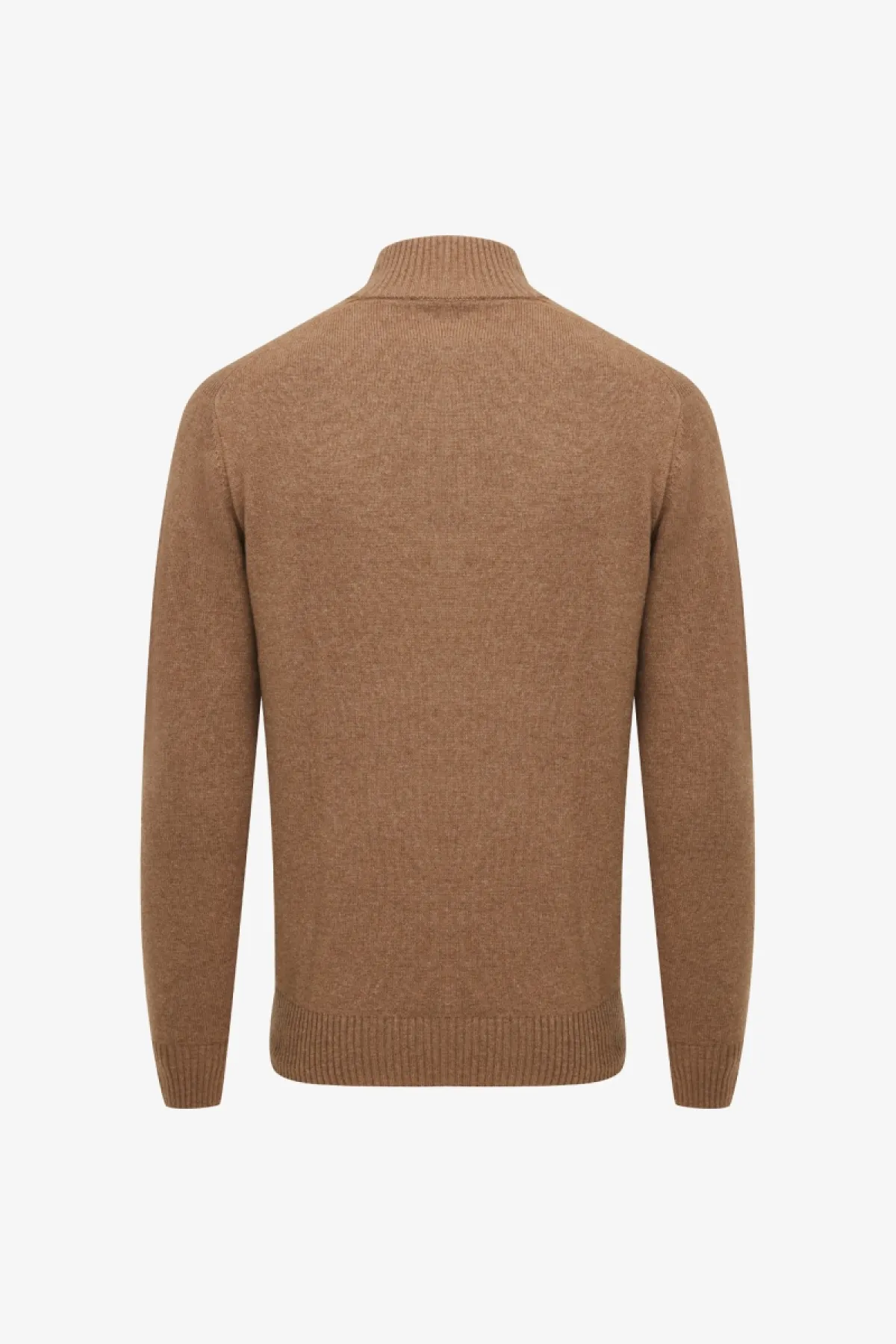 Buttoned Turtle Zip | Camel