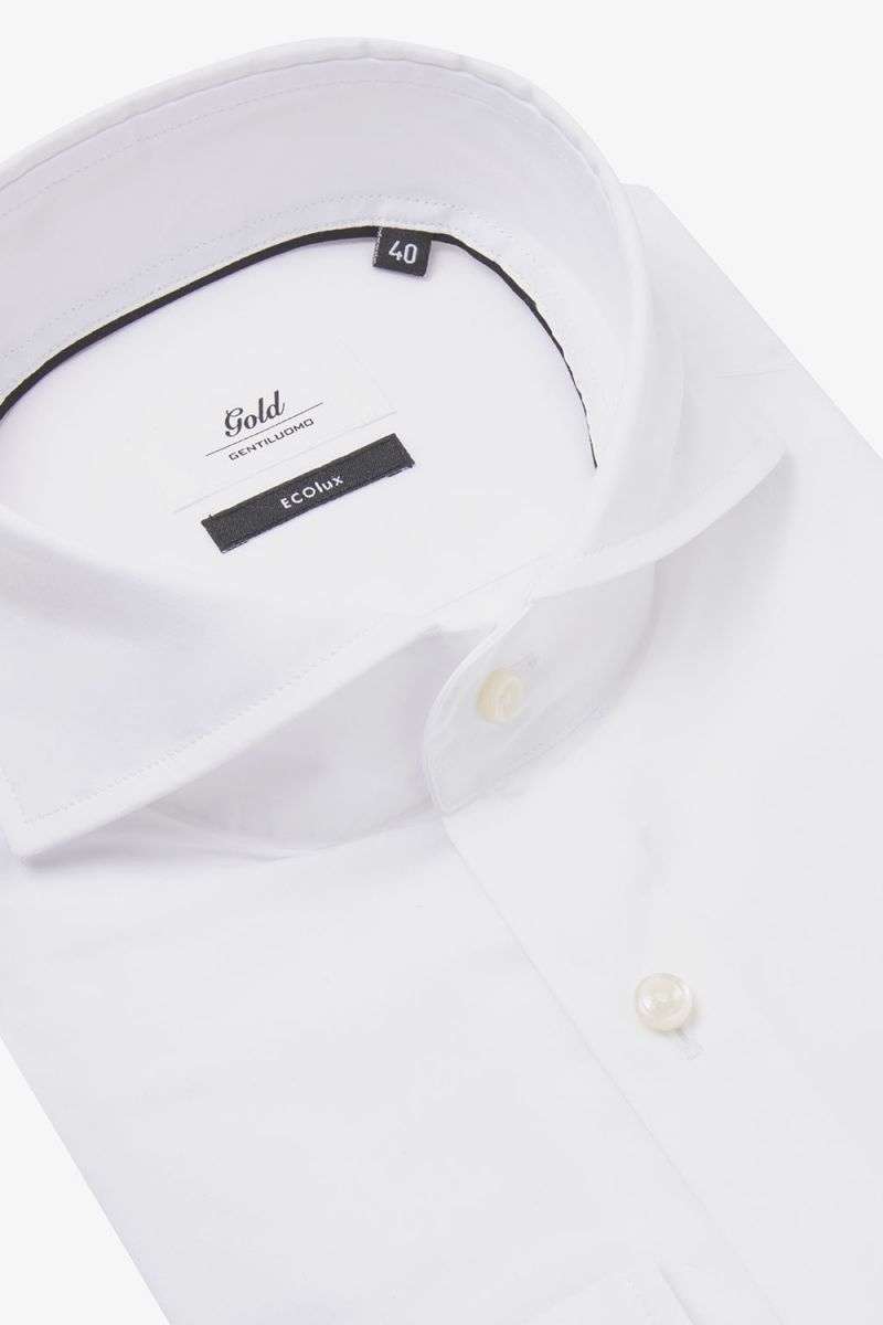 Gold overhemd mondo wit