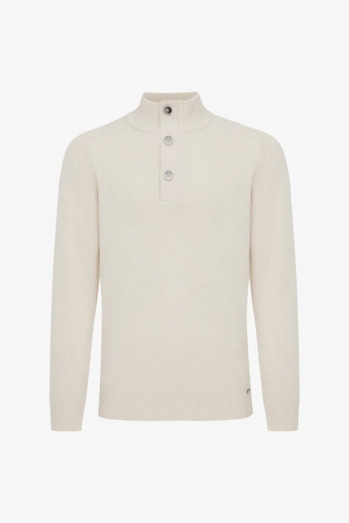 Buttoned Turtle Zip | Off White