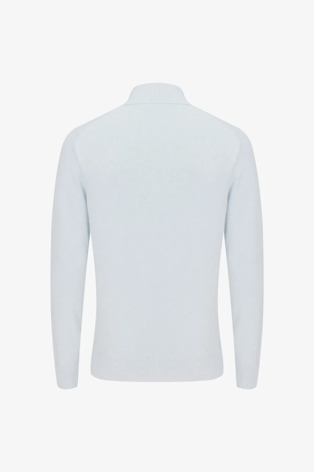 Buttoned Turtle Zip | Lichtblauw