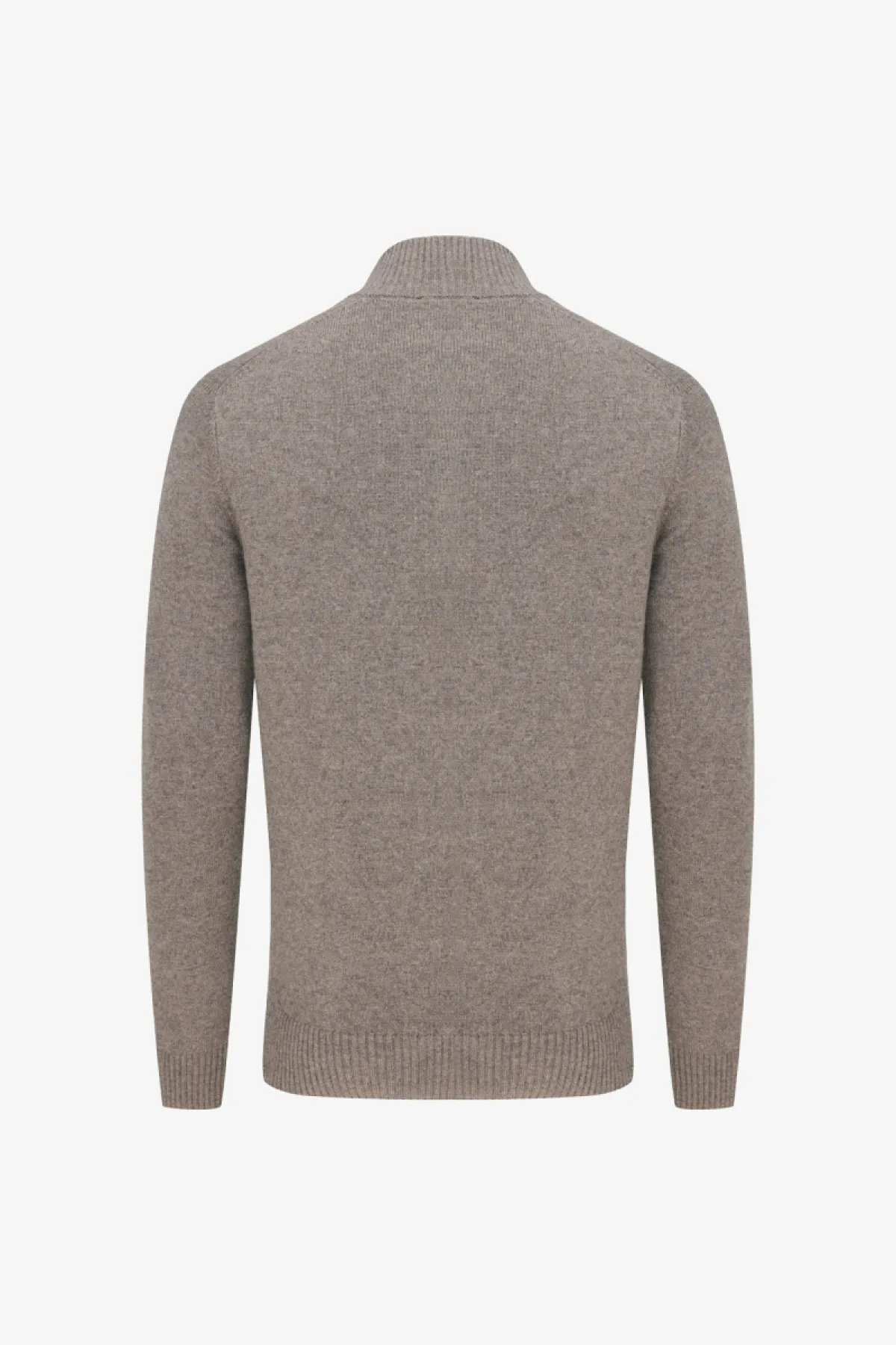 Buttoned Turtle Zip | Taupe