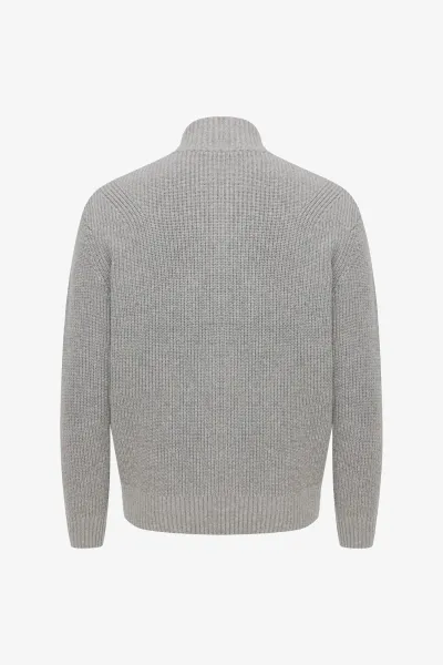 Turtle Zip Cardigan | Lichtgrijs