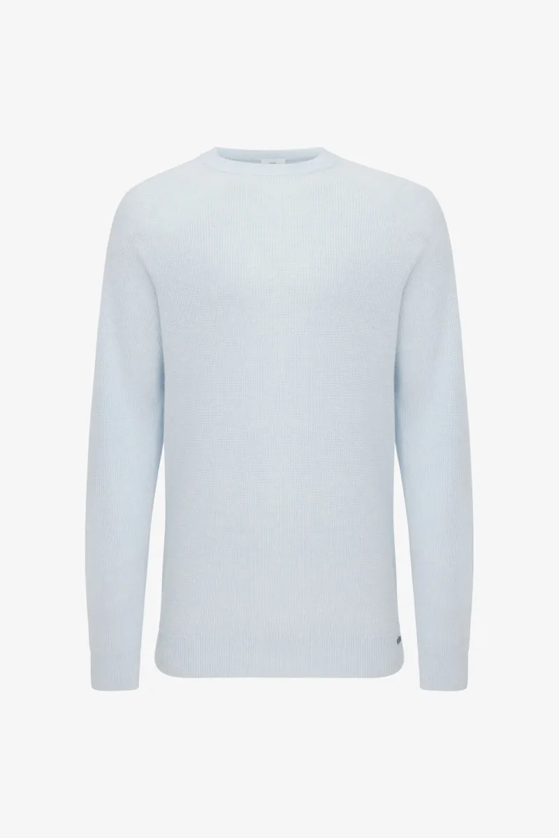 Knitted Roundneck | Lichtblauw