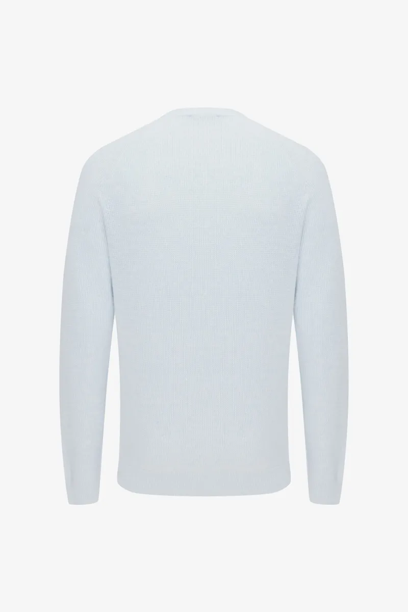 Knitted Roundneck | Lichtblauw