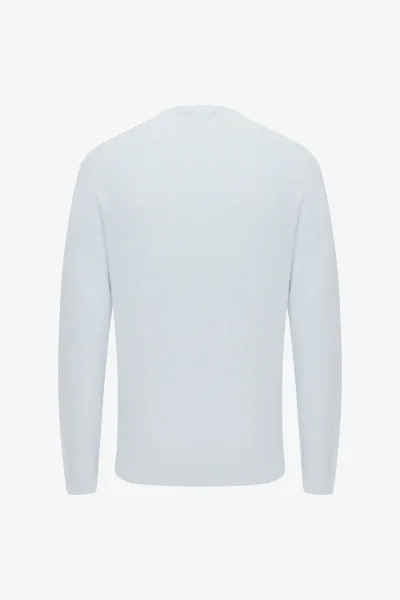 Knitted Roundneck | Lichtblauw