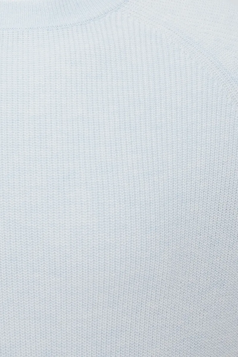 Knitted Roundneck | Lichtblauw