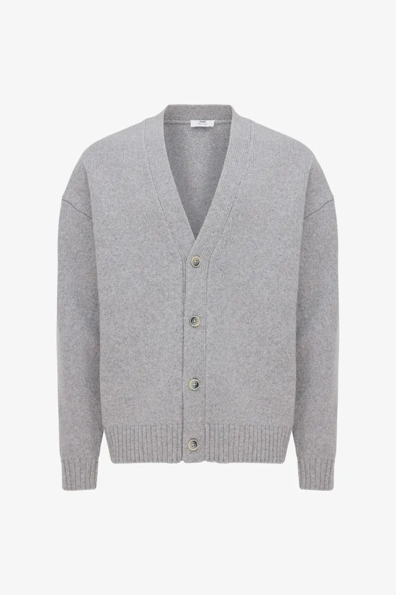 Button Cardigan | Lichtgrijs
