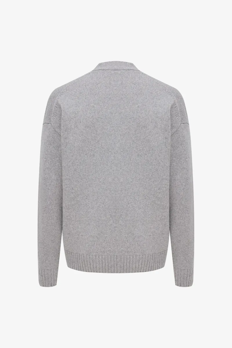 Button Cardigan | Lichtgrijs