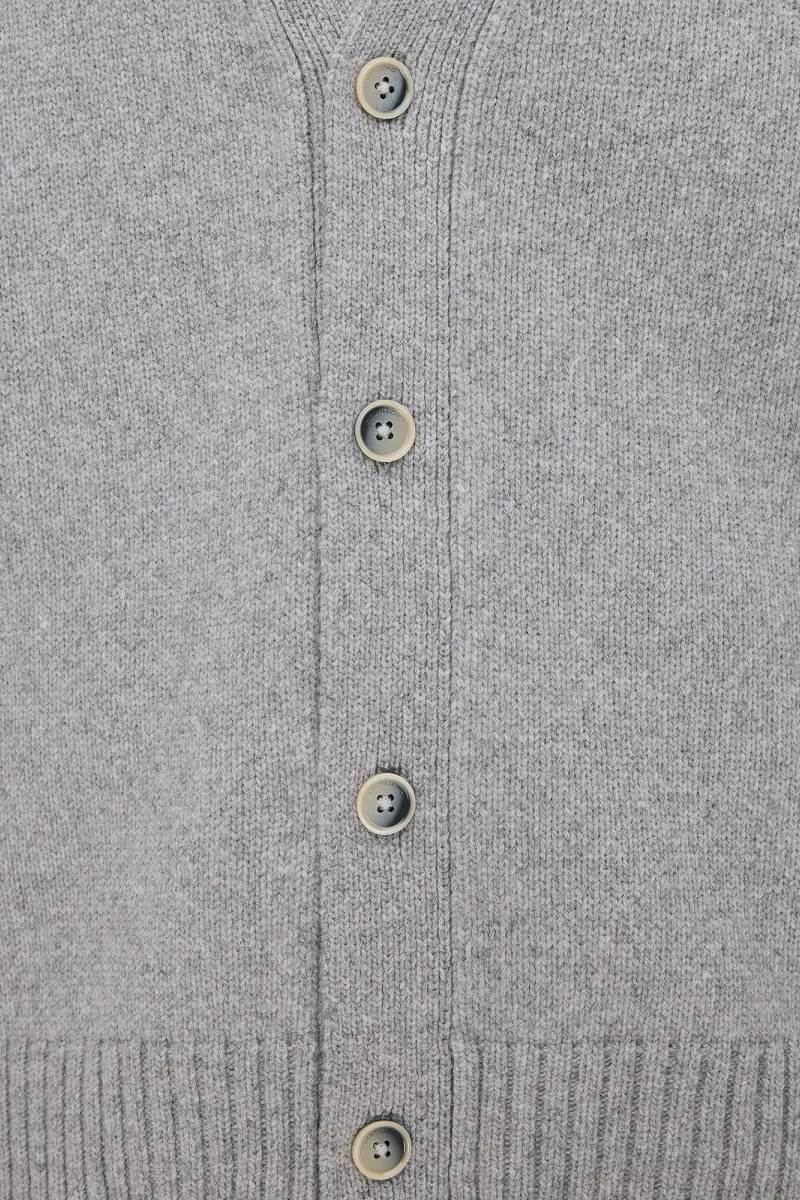 Button Cardigan | Lichtgrijs