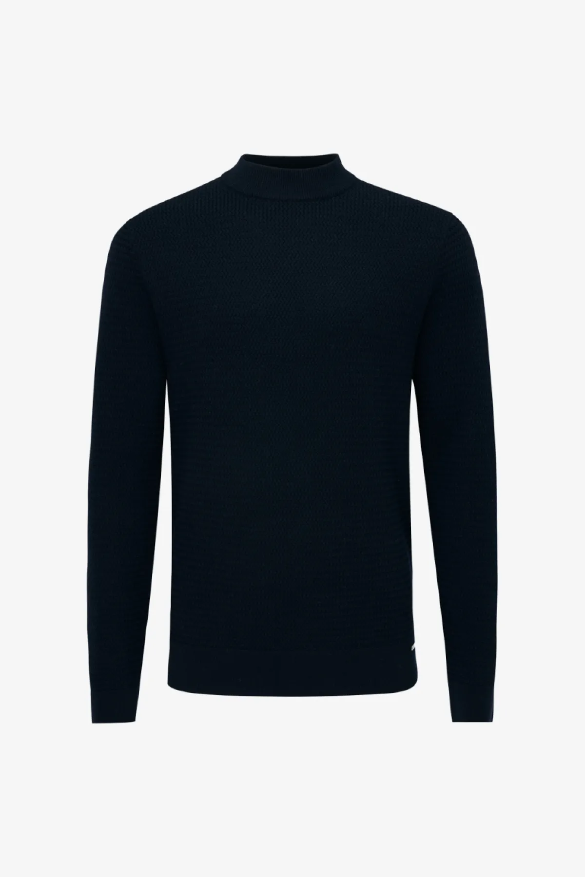 Structured Turtleneck | Donkerblauw