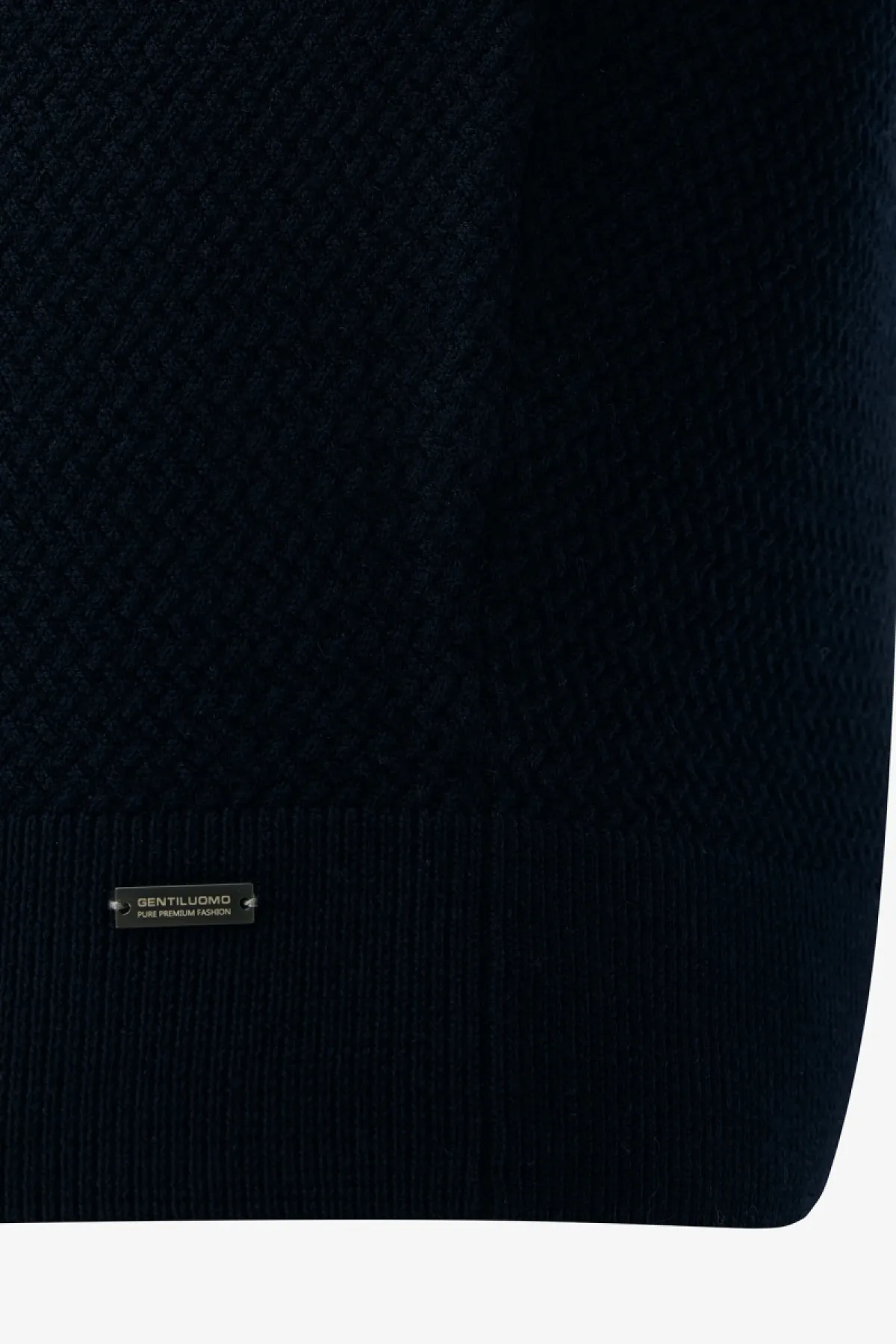 Structured Turtleneck | Donkerblauw
