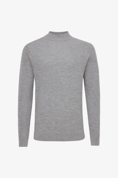 Structured Turtleneck | Grijs