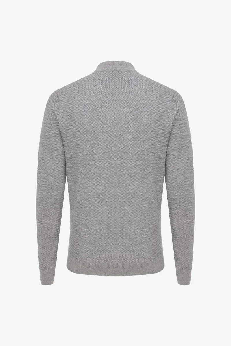 Structured Turtleneck | Grijs