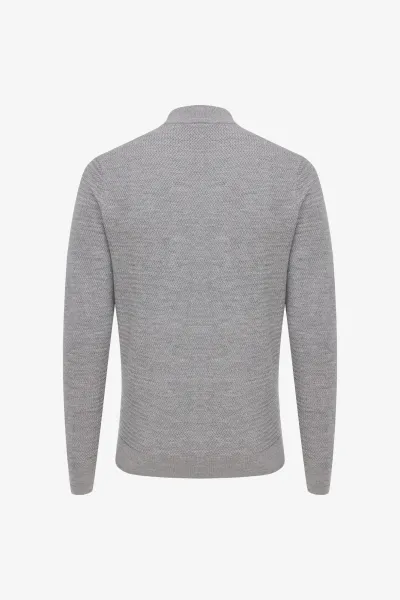 Structured Turtleneck | Grijs